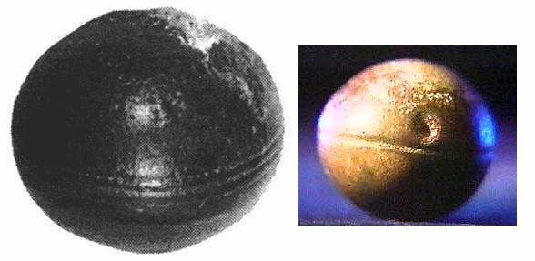 Los esferoides y su increíble parecido con Iapetus. Antiguedad: 2800 millones de años