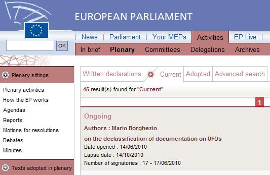 Parlamentarios europeos firman declaración oficial para acabar con el secreto ET